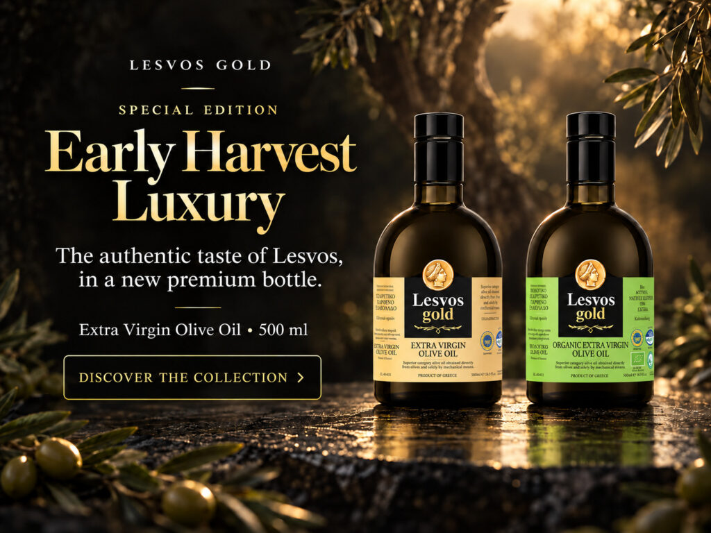 Lesvos Gold classic and organic oils